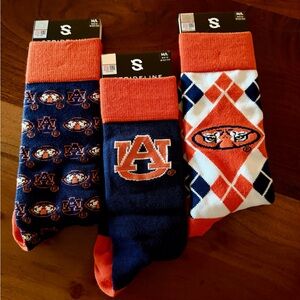 Auburn Tigers Men’s NCAA (set of 3) socks. New!